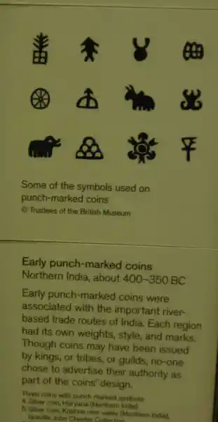 Solar disc and ankh-like symbols on punch-marked coins Solar disc and ankh-like symbols on punch-marked coins